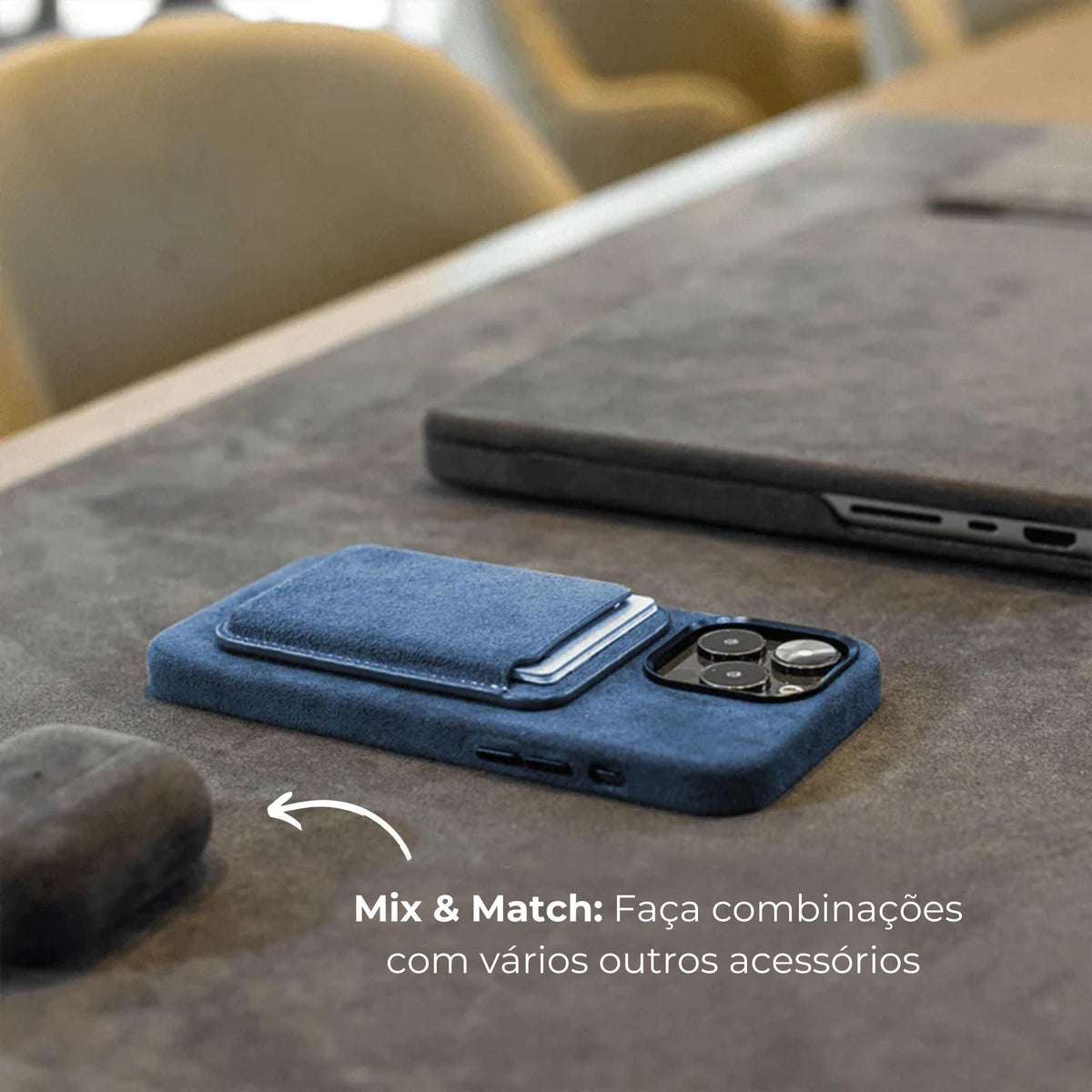 Alcantara Case - Azul Oceano