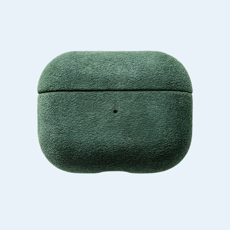 Alcantara Case - AirPods - Verde Meia Noite