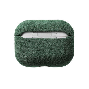 Alcantara Case - AirPods - Verde Meia Noite