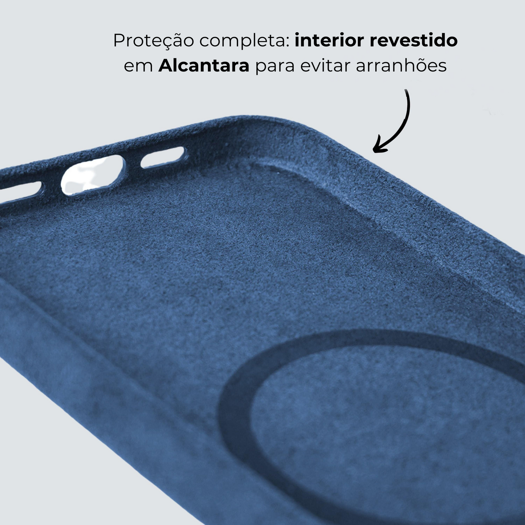 Alcantara Case - Azul Oceano